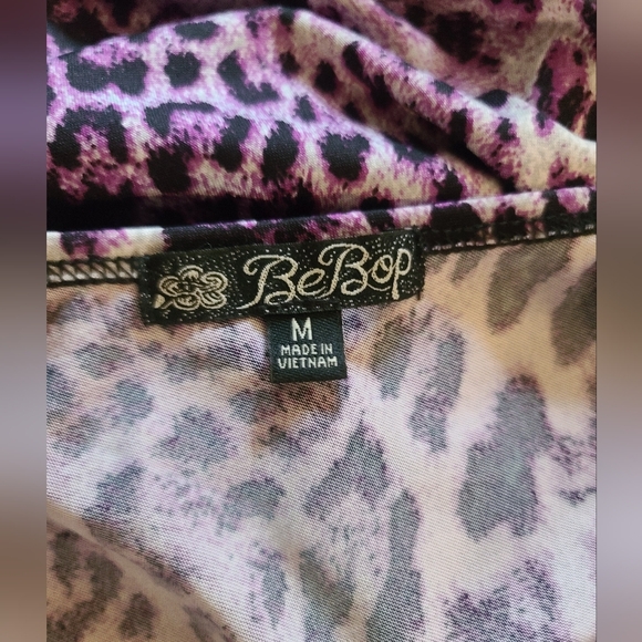 🦄 Purple leopard one shoulder dress - Picture 2 of 2